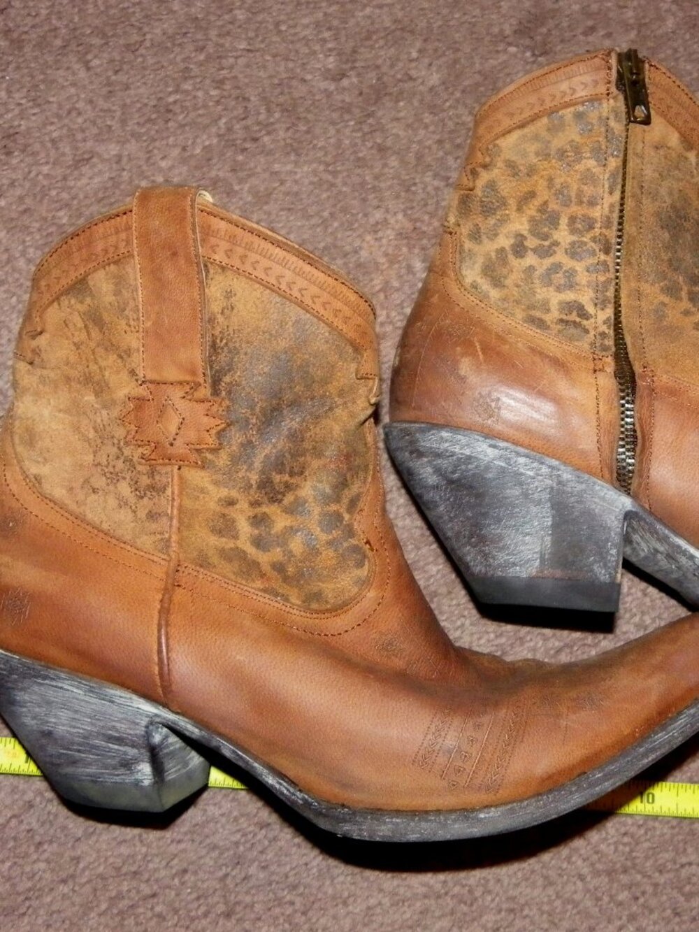 OLD GRINGO LEOPARD PRINT SHORT ANKLE BOOTIES Yippee Ki Yay